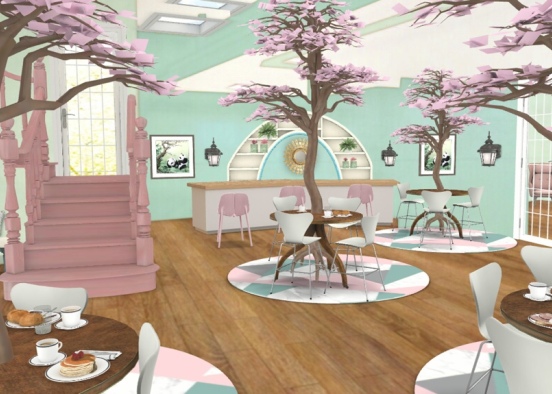 Blossom Cafe Design Rendering