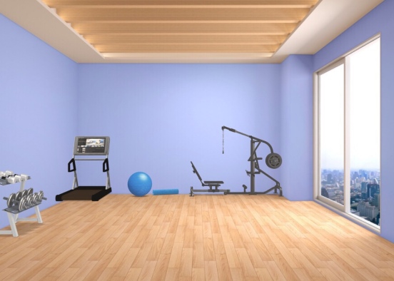 gym room  Design Rendering