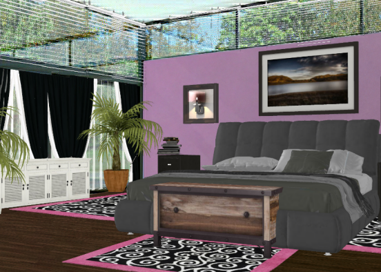 Pink/black/grey  Design Rendering