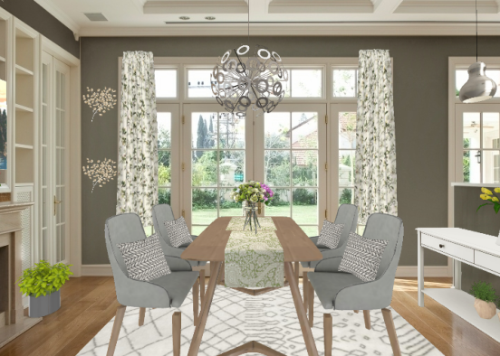 Beautiful spring dining room 🌿 Design Rendering
