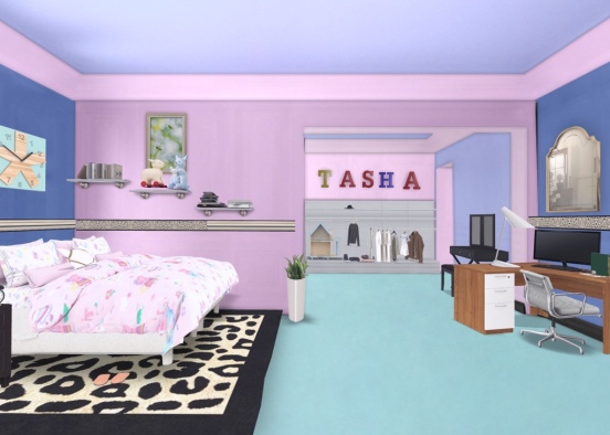 tasha's room she is 11 years old 😅😇 Design Rendering