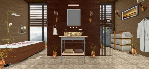 Fancy bathroom