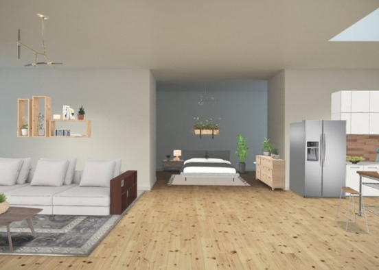 studio apartment design  Design Rendering