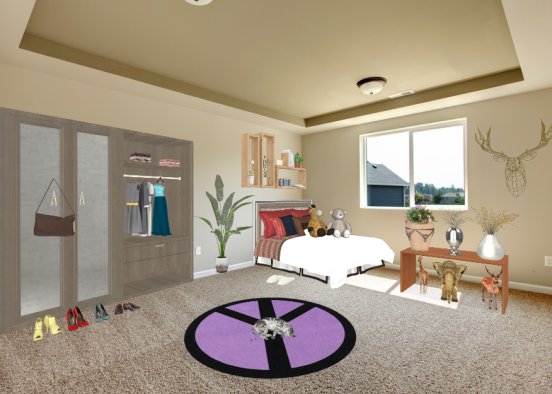 Chambre  double Design Rendering