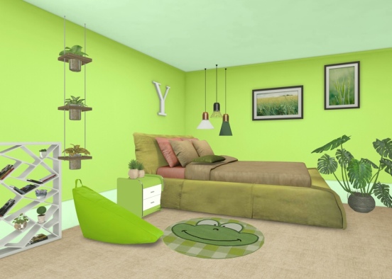 The plant room alone the green room  Design Rendering