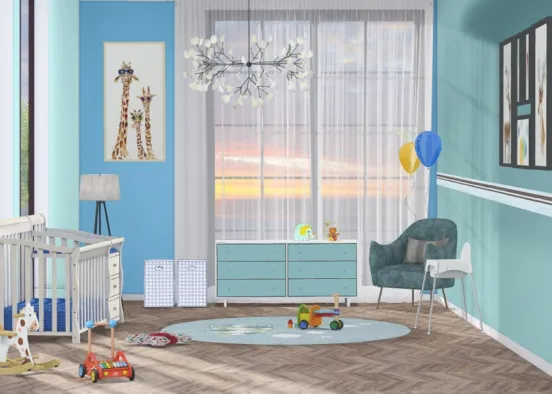 Baby boy room #BabyRoomContest Design Rendering