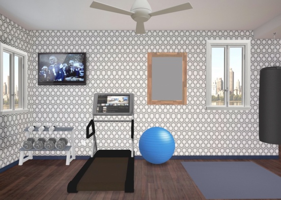 in-home gym Design Rendering