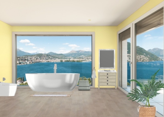 bathroom with a view  Design Rendering