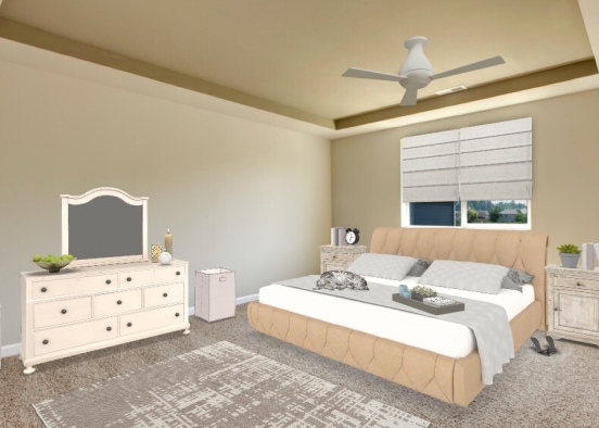 bedroom for two Design Rendering