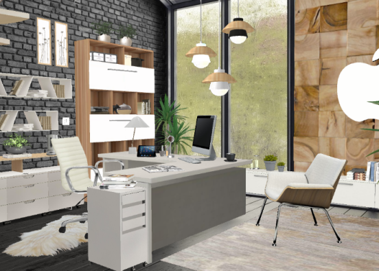 Cozy Company Office  Design Rendering