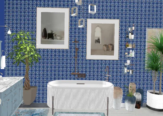 # Bathroom Design Rendering