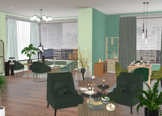 # Living and diningrooms Design Rendering