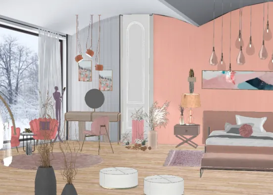 # Bedroom Design Rendering