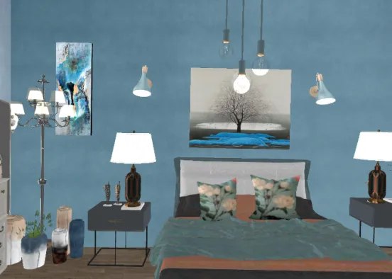 # Bedroom Design Rendering