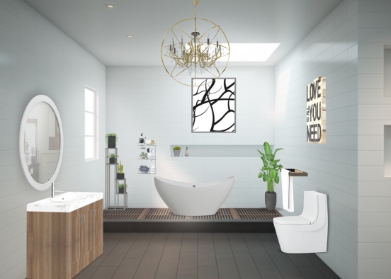 Mia’s Bathroom  Design Rendering
