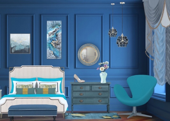 Cinderella bedroom  Design Rendering