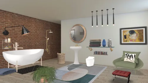 Retro bathroom