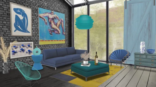 blue livingroom 