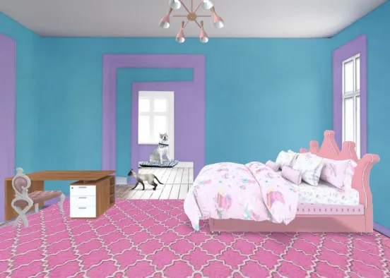 little pink room Design Rendering