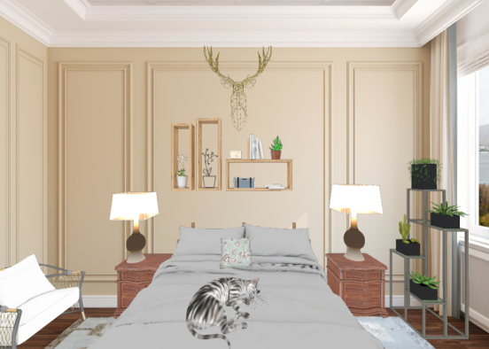 Une chambre accueillent et confortable 😊 Design Rendering