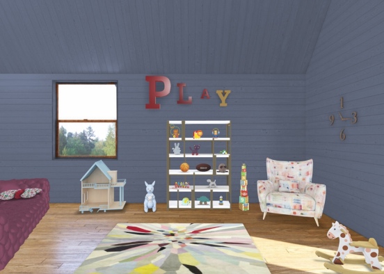 Play Room Design Rendering