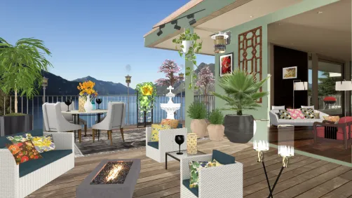 Outside deck
