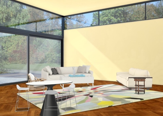 open living room  Design Rendering
