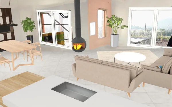 Professional interior design created with Homestyler 3D design software