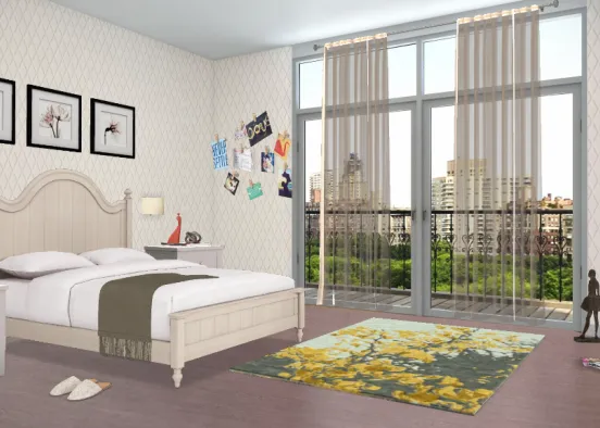 Dreamy Bedroom Design Rendering