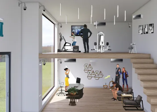 Gym modern Design Rendering