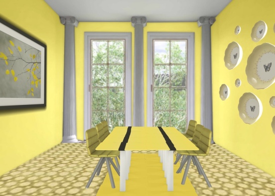 Yellow Room  Design Rendering