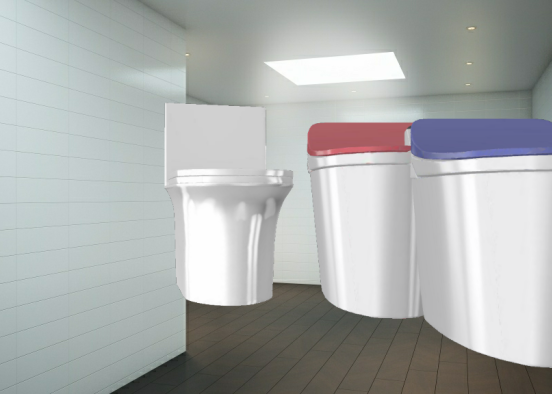 Toilet room Design Rendering
