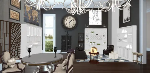 Whiskey/wine bar room