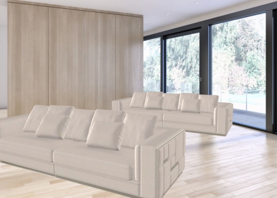 modern day room two couches  Design Rendering