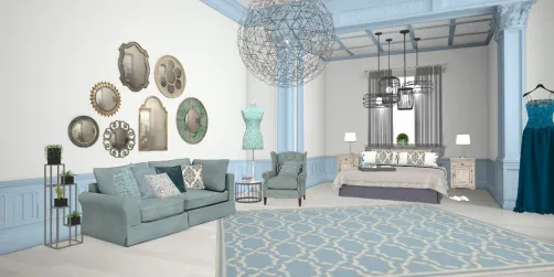Chambre bleu