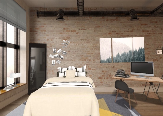 Manhattan apartment bedroom  Design Rendering