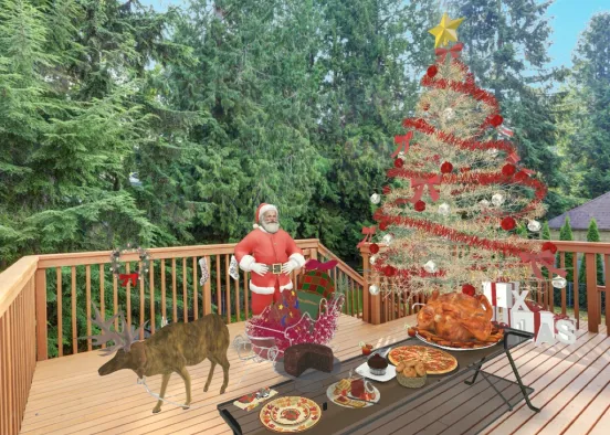 outdoors for Christmas Design Rendering