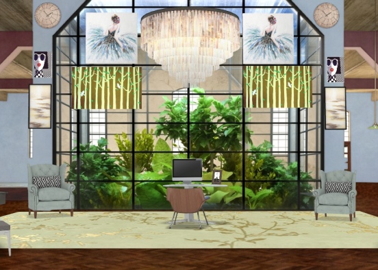 plant lover’s office Design Rendering