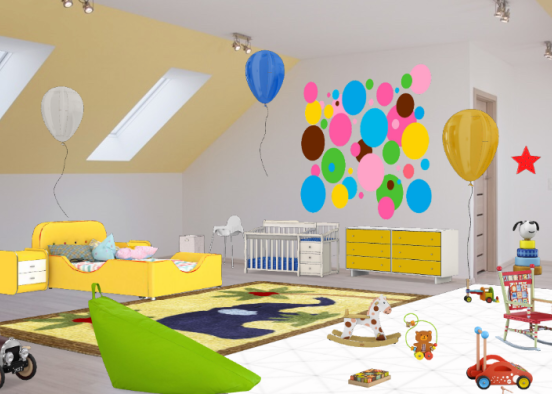 Baby & Toddler Bedroom. 🎈 Design Rendering