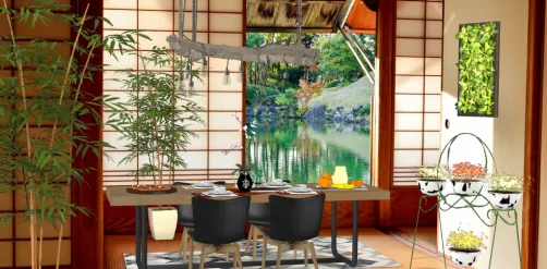 Dining Room View. 🌿