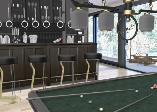 Home Bar & Snooker Table.  🍻🥂 Design Rendering