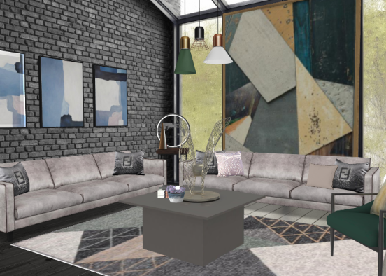 Sala d'attesa🌸 Design Rendering