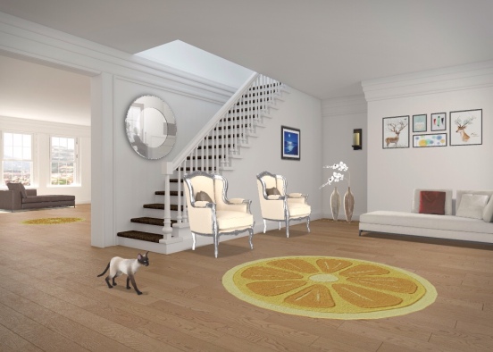 Living Room Design  Design Rendering