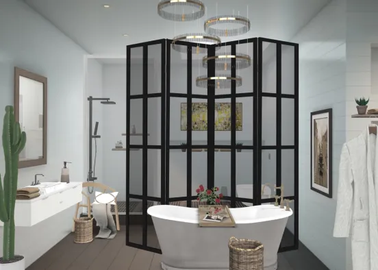 Fancy Hotel Bathroom 🥀🌵 Design Rendering