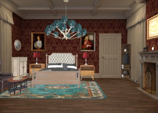 Vintage room Design Rendering