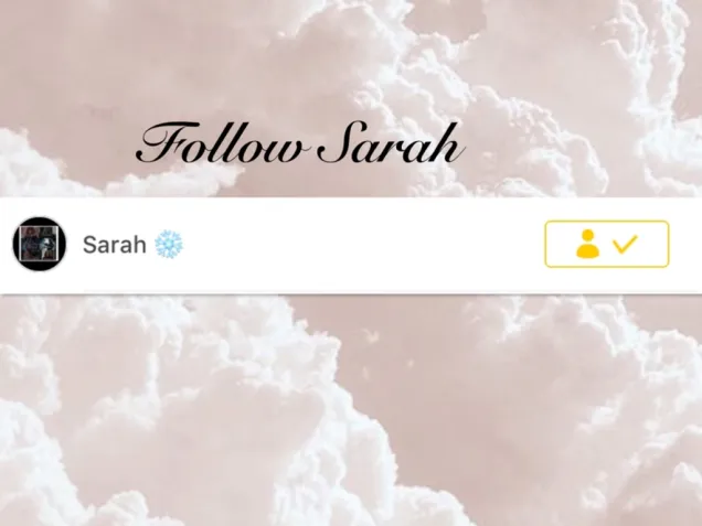 FOLLOW SARAH