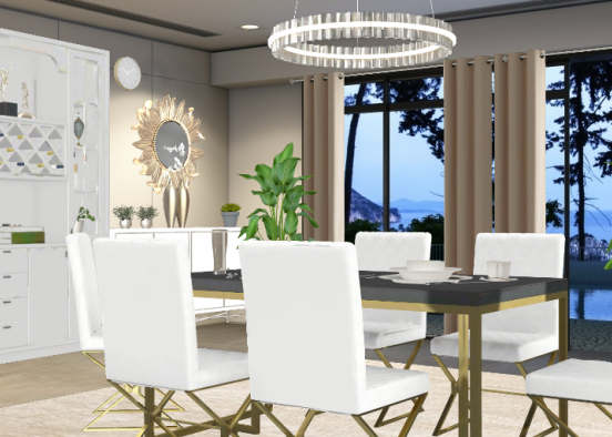 Enjoy your food, family and friend here! Design Rendering