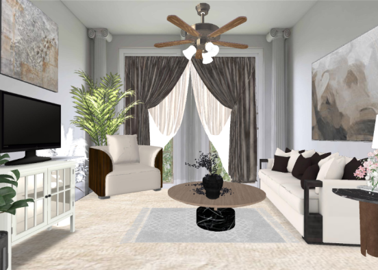Small living room Design Rendering