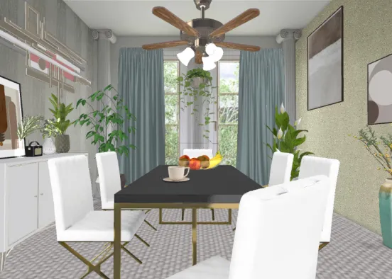Just a simple dinning room Design Rendering