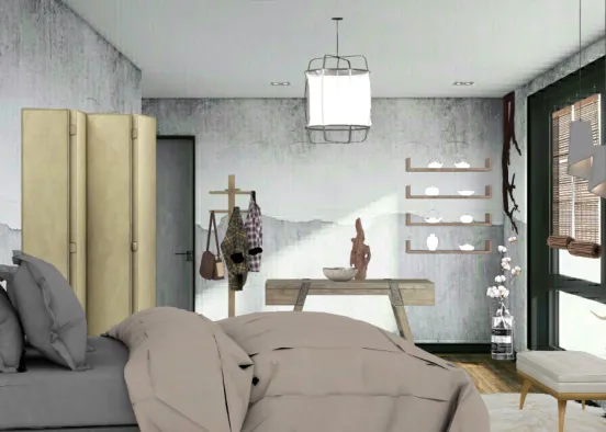 Dormitorio Wabi 🌿 Design Rendering